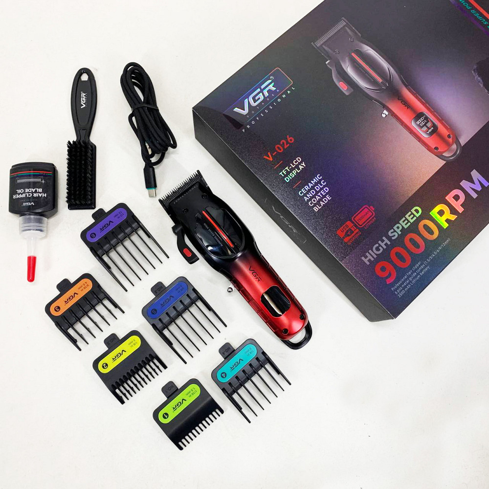 Машинка-тример для стрижки бездротова VGR, Універсальний тример для чоловіків, Тример бездротовий LQ-70 Івано-Франківськ - фото 5