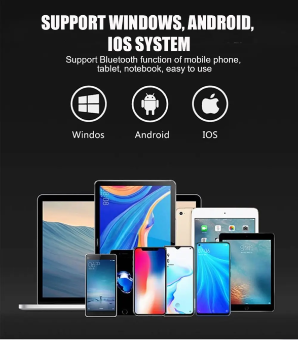 Беспроводная складная клавиатура с тачпадом Bluetooth Android, Windows, iOS Киев - изображение 9