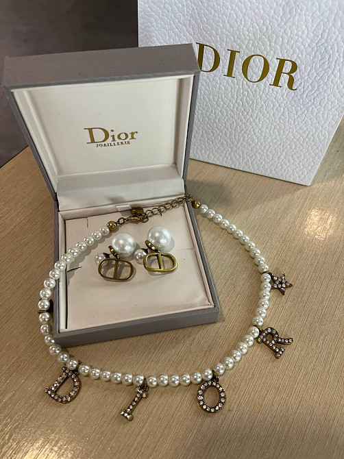 Діор набір підвіска та сережки / Dior Одеса - фото 3