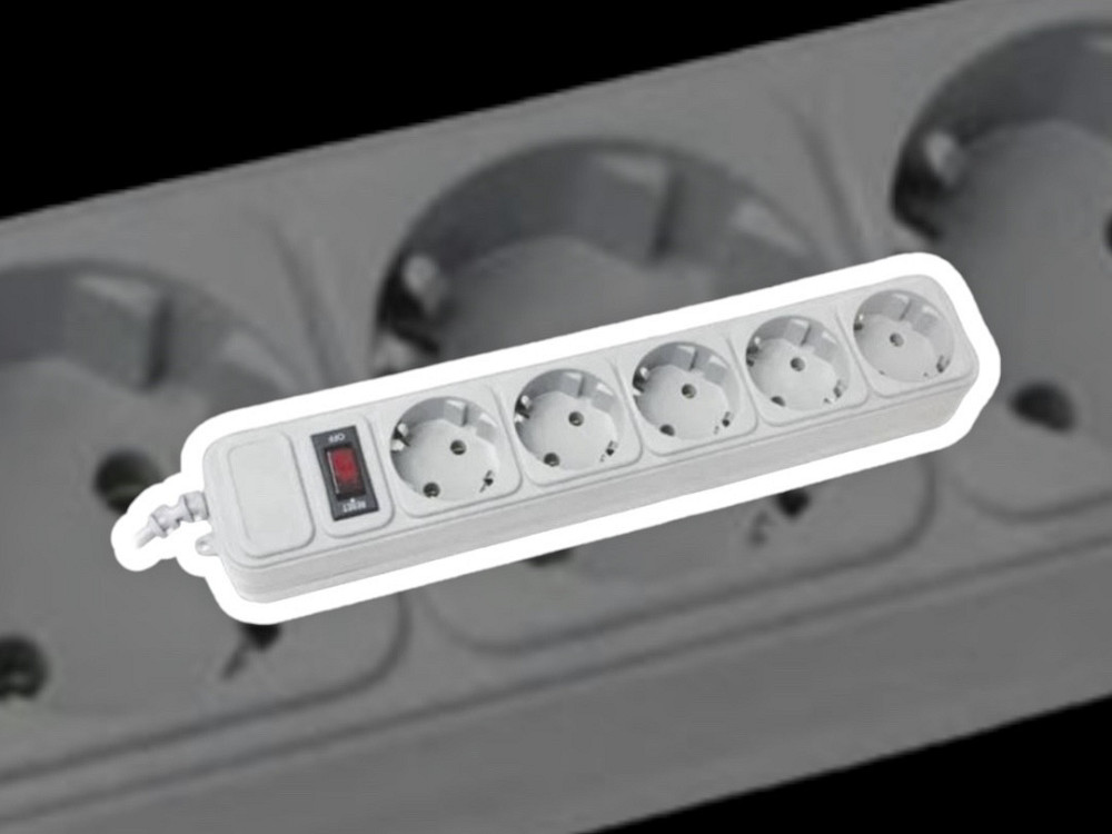 Мережевий фільтр подовжувач на 5 розеток 1.8м 4798 Одеса - фото 2