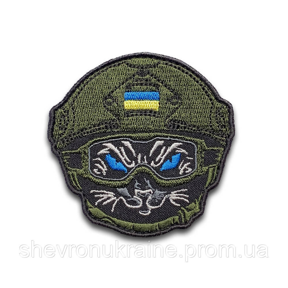 Шеврон черный кот (Форма контурная. На липучке) Размер 8x8см Киев - изображение 8