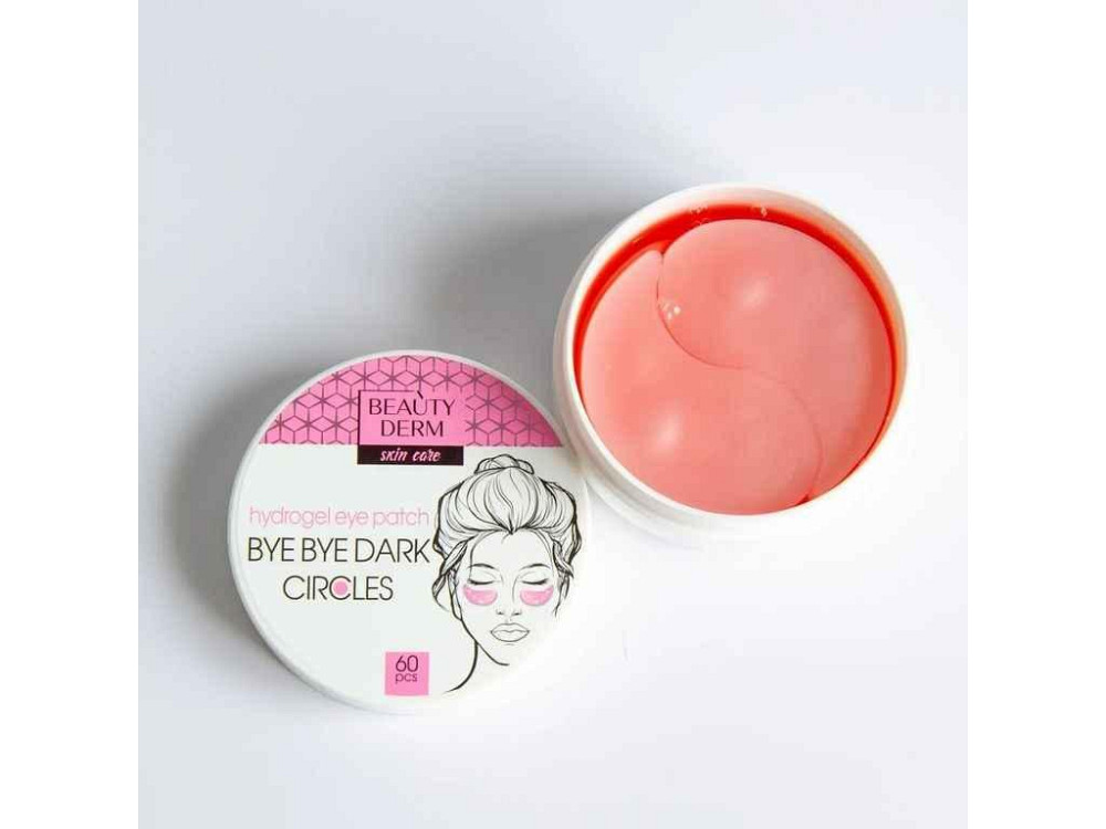 Патчі для очей 18 60шт гідрогелеві Рожеві Bye Bye dark circles ТМ BEAUTYDERM Київ - фото 1