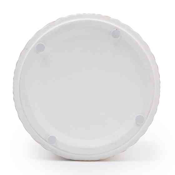 elemi Кашпо для квітів керамічне elemi "Листок" (білий + бежевий) 19" круглий 4,5 л Коломыя