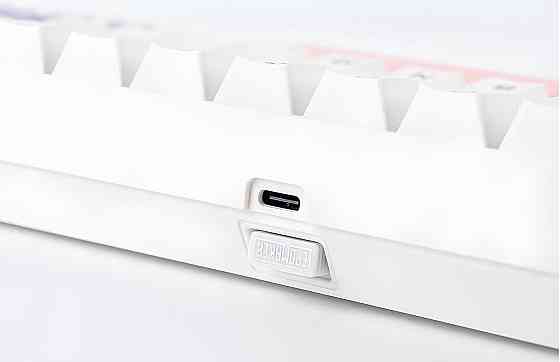 Клавіатура бездротова Epomaker EP64 60% Mulan Switch Hot-Swap (2.4G/BT/USB) RGB UA White (EP64-W-M) Білий Харків
