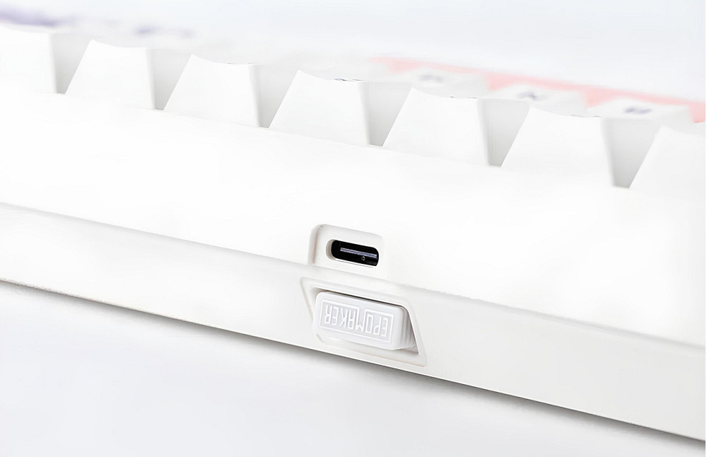 Клавіатура бездротова Epomaker EP64 60% Mulan Switch Hot-Swap (2.4G/BT/USB) RGB UA White (EP64-W-M) Білий Харків - фото 4