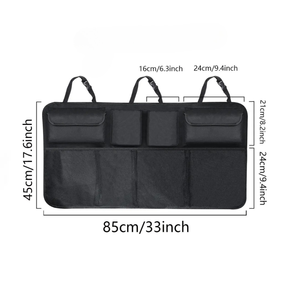 Органайзер для машини на спинку сидіння на 8 секцій в авто, колір чорний 45х85 см Кам'янець-Подільський - фото 5