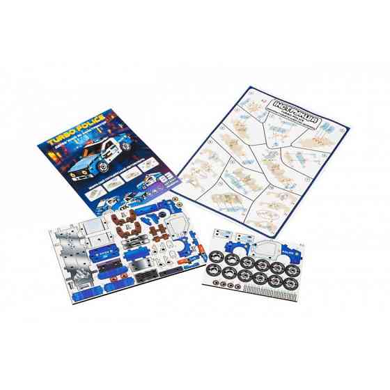 Дерев'яний 3D конструктор "Turbo Police" Puz-00971, 83 деталі Вінниця