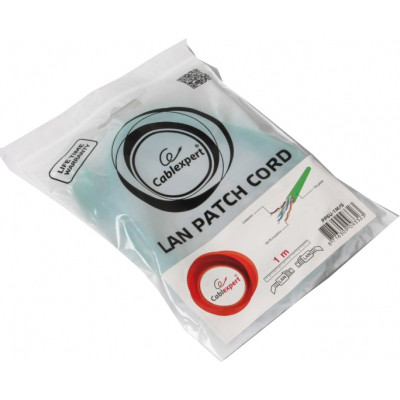 Патч-корд 1м UTP cat 6 CCA green Cablexpert (PP6U-1M/G) Винница - изображение 3