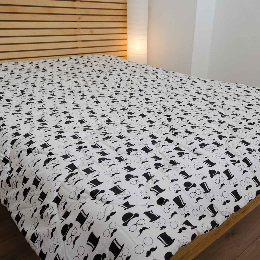 Одеяло шерстяное зимнее Сатин Чарли YouStar евро 200х210 см (Белый) Сумы - изображение 2