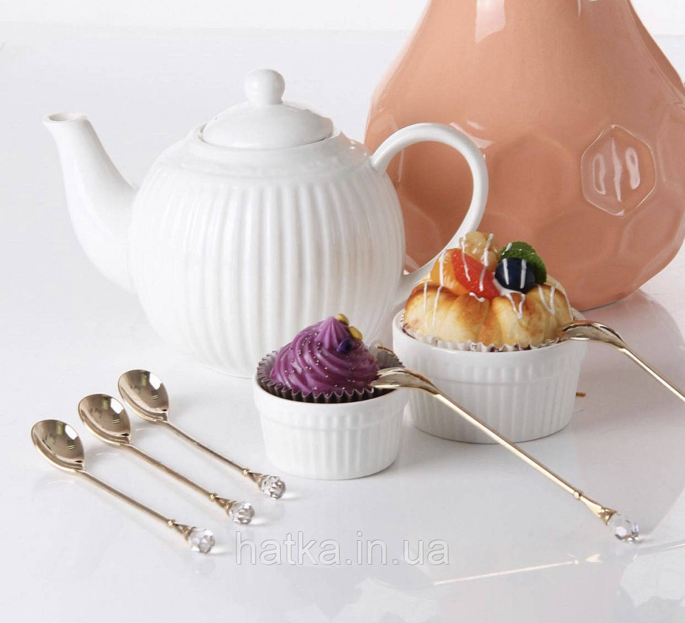 Чайник заварювальний "Світяться переливи" 1000мл білий класичний Київ - фото 1