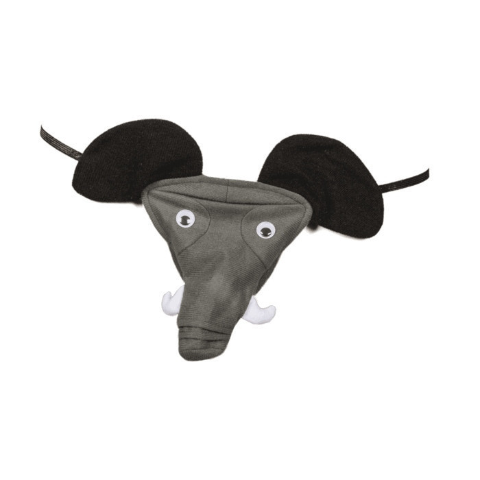 Чоловічі стрінги Слон зі звуком Elephant undies with elephant sound, black - one size Sex Aura Київ - фото 2