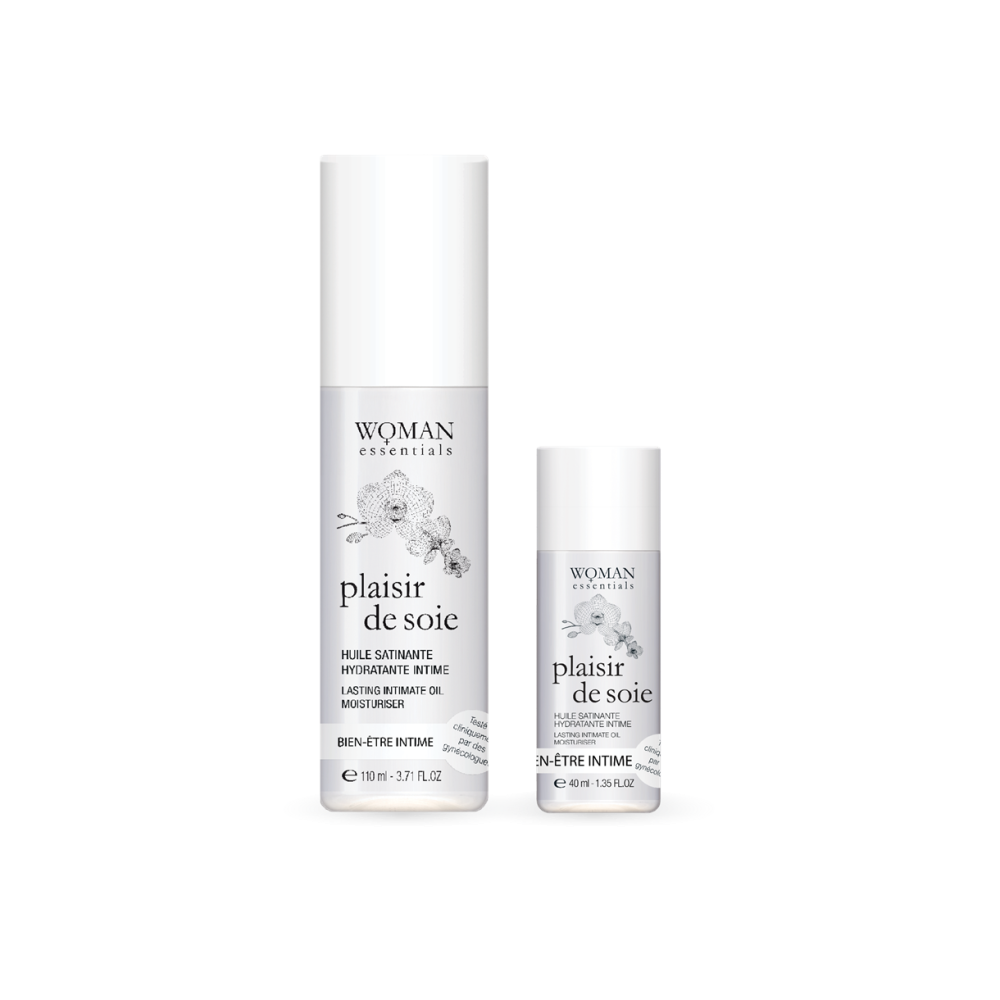 Зволожувальна олія для інтимної зони тривалої дії PLAISIR DE SOIE - Deep Moisture Lasting Massage Oil Woman Essentias, 110 мл Дніпро - фото 1