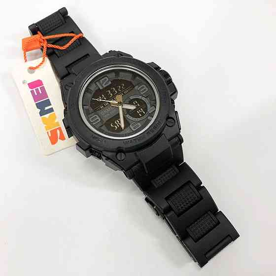 Водонепроницаемые часы для рыбалки SKMEI 1452BK BLACK, Часы армейские оригинал Военные спецслужб MP-11 Львов