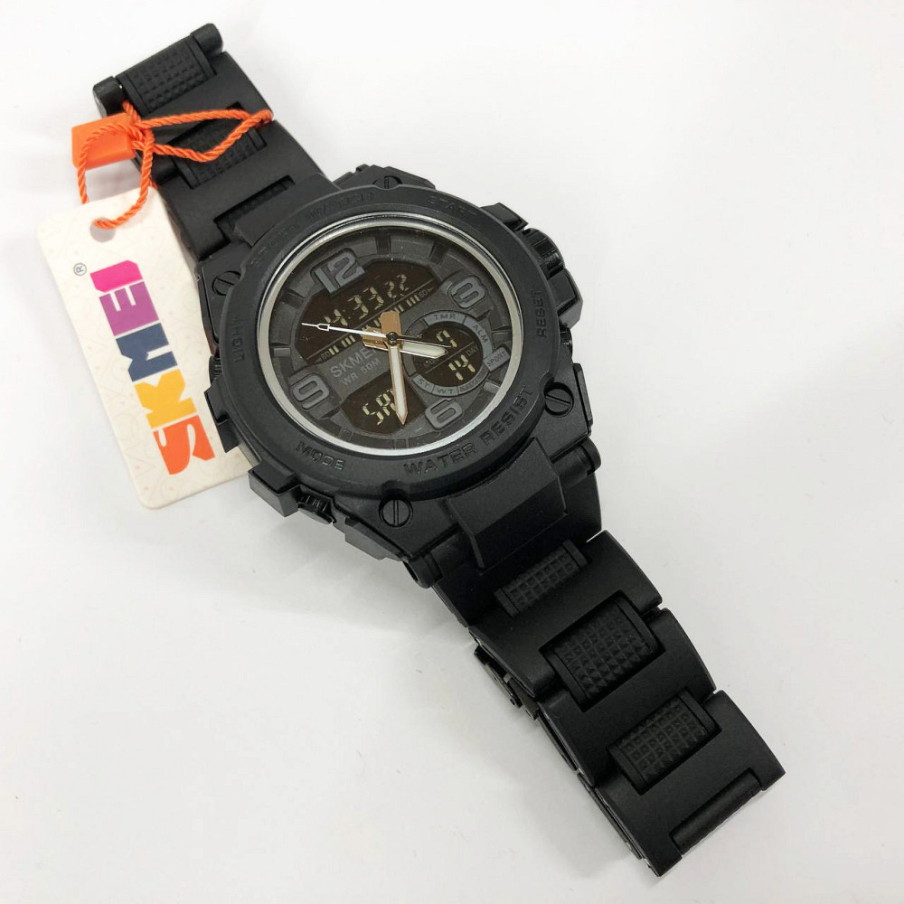 Водонепроницаемые часы для рыбалки SKMEI 1452BK BLACK, Часы армейские оригинал Военные спецслужб MP-11 Львов - изображение 4