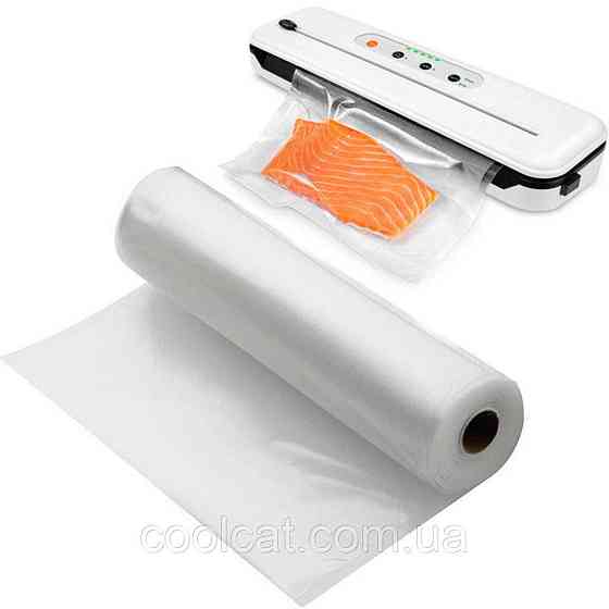 Вакуумні пакети для їжі 5 м х 30 см / Рифлені пакети для вакууматора / Пакети вакуумні Київ