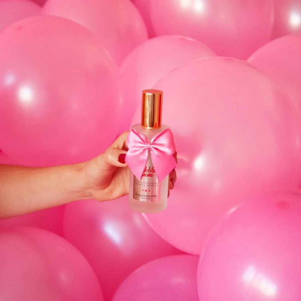 Массажный гель-лубрикант 2 в 1 на силиконовой основе Bijoux Bubblegum с ароматом жвачки, 100 мл Sex Aura Киев - изображение 3