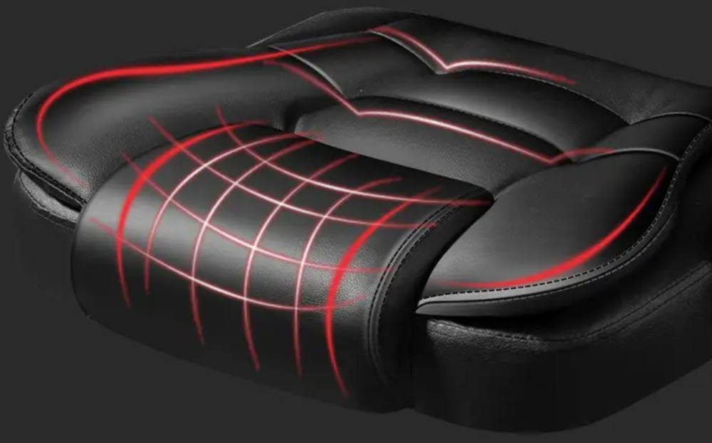 Крісло офісне ортопедичне чорного кольору поворотне ,міцне комп'ютерне з еко шкіри і підставкою для ніг до 120 кг Львів - фото 10