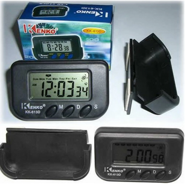 Автомобильные часы Kenko KK-613D с будильником, таймером, секундомером и LCD-дисплеем Одесса - изображение 7