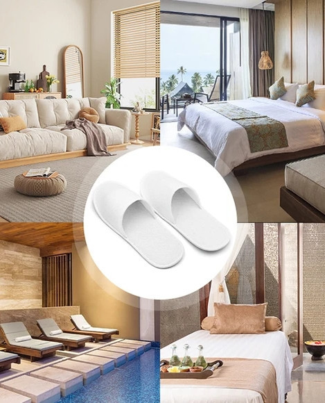 Отельные тапки  белые  тапочки для гостиниц одноразовые тапочки для гостей Гости Одесса - изображение 4