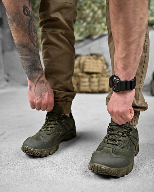 Тактичні кросівки OMEGA сітка олива ДЛ6570 Одеса - фото 4