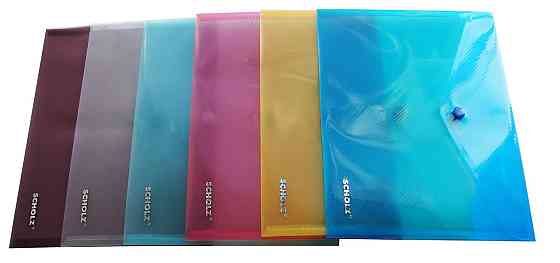 Папка на кнопці B5 "Scholz" 180мкн 03501-21SCH прозора, шт Київ