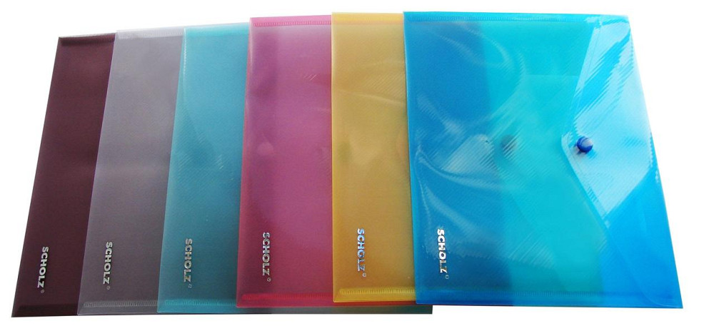 Папка на кнопці B5 "Scholz" 180мкн 03501-21SCH прозора, шт Київ - фото 1