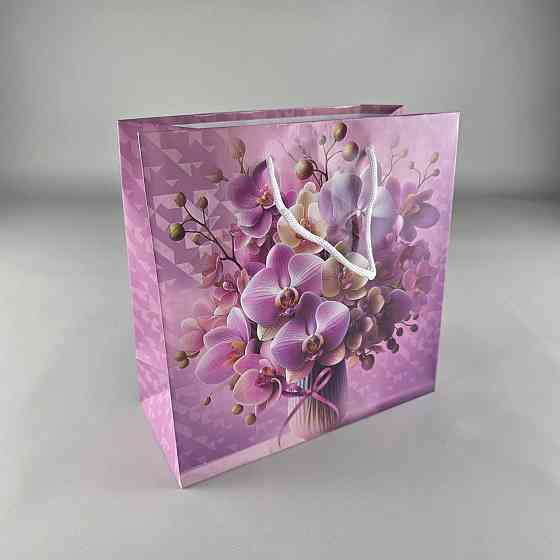 Пакет паперовий подарунковий квадратний 23*24*10 (артKV-084) (12 шт.) Харків