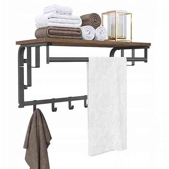 Вішалка для одягу настінна з полицею Bonro BN-124 76 см органайзер для одягу Київ