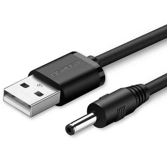 Кабель Ugreen USB 2.0 к DC 3.5x1.35mm US277(10376) (Черный, 1м) Николаев