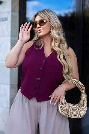 Женский жилет классический Justin 54-56, Марсала Киев