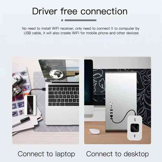 Wi-Fi роутер TIANJIE 4G 150Mbps M800-3-LCD (Білий) Миколаїв