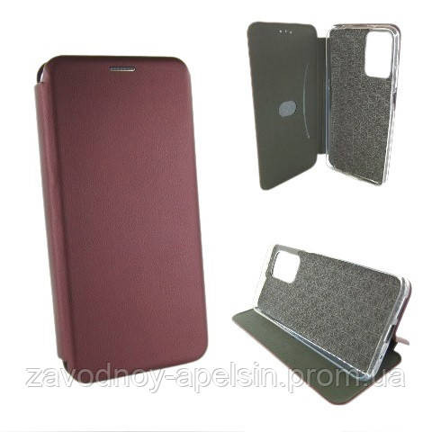 Чехол книжка Xiaomi Redmi 10 Подставка (бордовый) Одесса - изображение 1