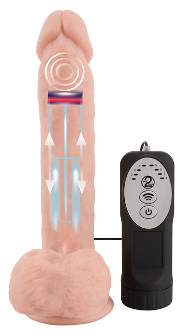 Вібратор на присосці Medical Silicone Thrusting Vib Sex Aura Київ - фото 4