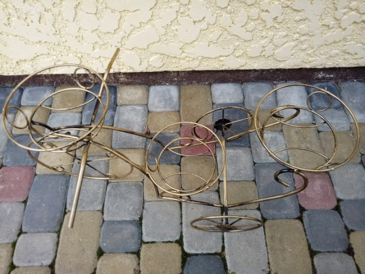 Подставка кованая для цветов «Ровер» на 3 вазона, стойка под цветы, вазон Киев - изображение 4