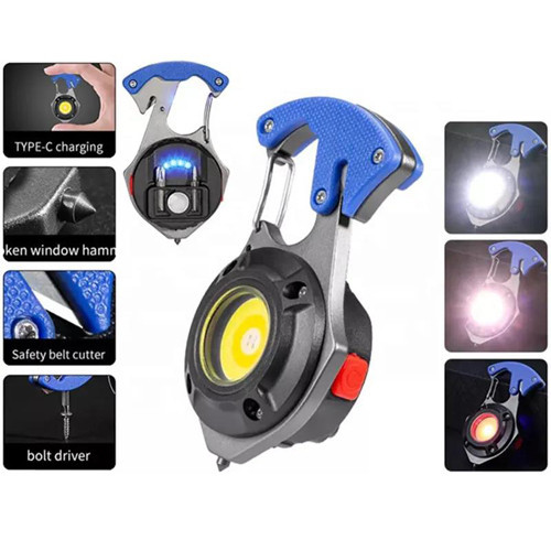 Фонарь для кемпинга W5143-COB, Белый, Жёлтый, Красный, multitool, Li-Ion, магнит, карабин Днепр - изображение 1