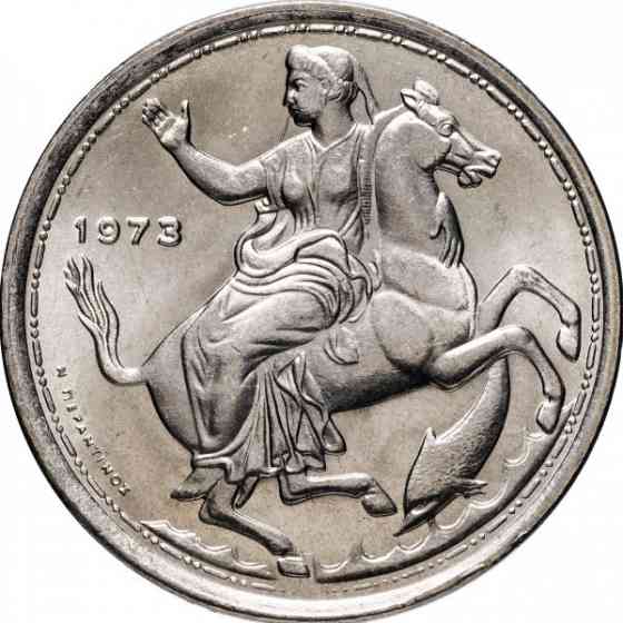 Греция 20 драхм, 1973 ΒΑΣΙΛΕΙΟΝ ΤΗΣ ΕΛΛΑΔΟΣ Полтава