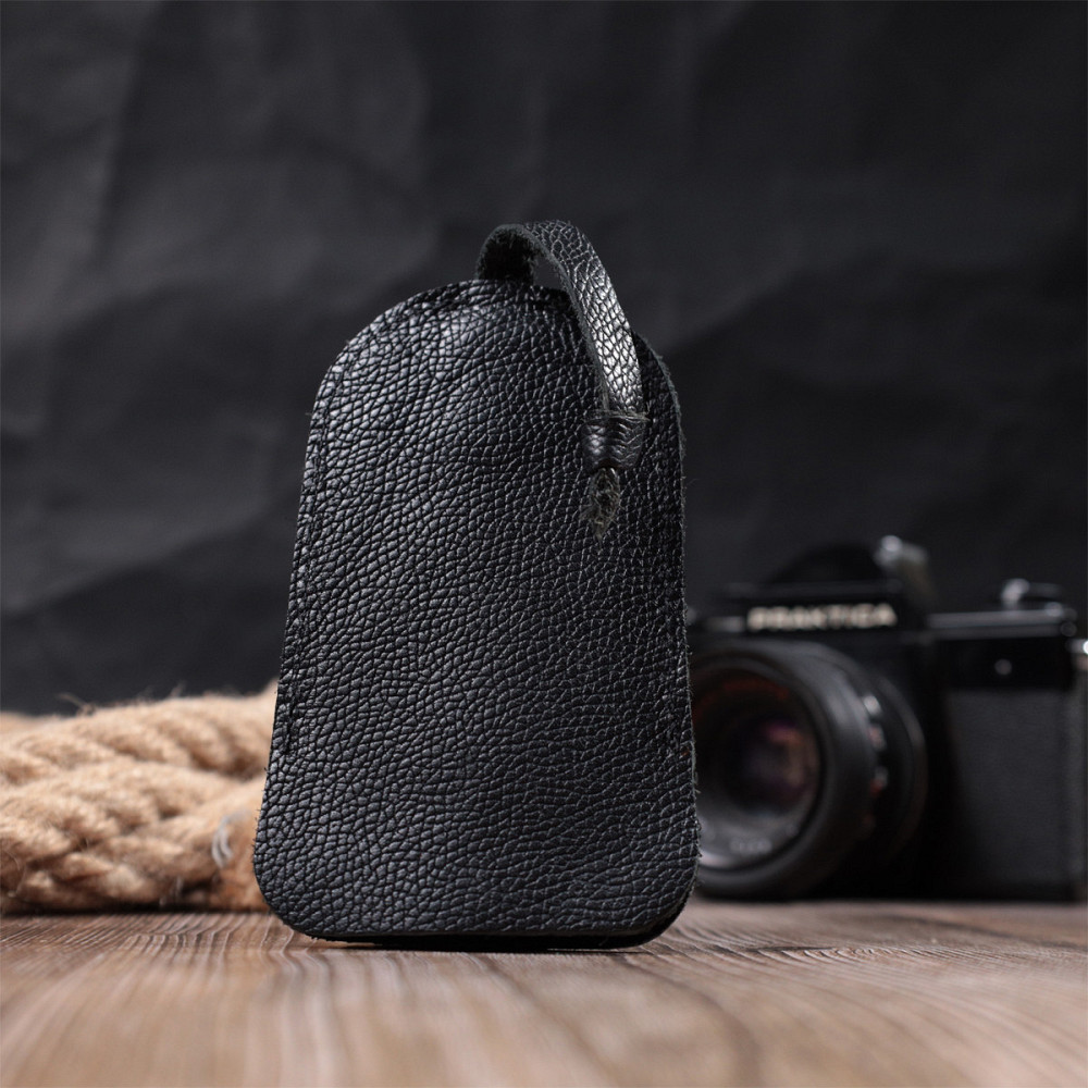 Оригинальная кожаная ключница Shvigel 15313 Черная Киев - изображение 8