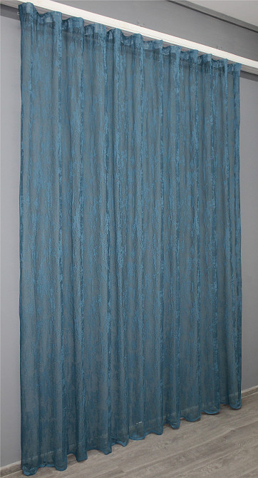 Тюль VR-Textil 1401т Мармур Жакард Синій 350х250 см (42-1117) Київ - фото 4