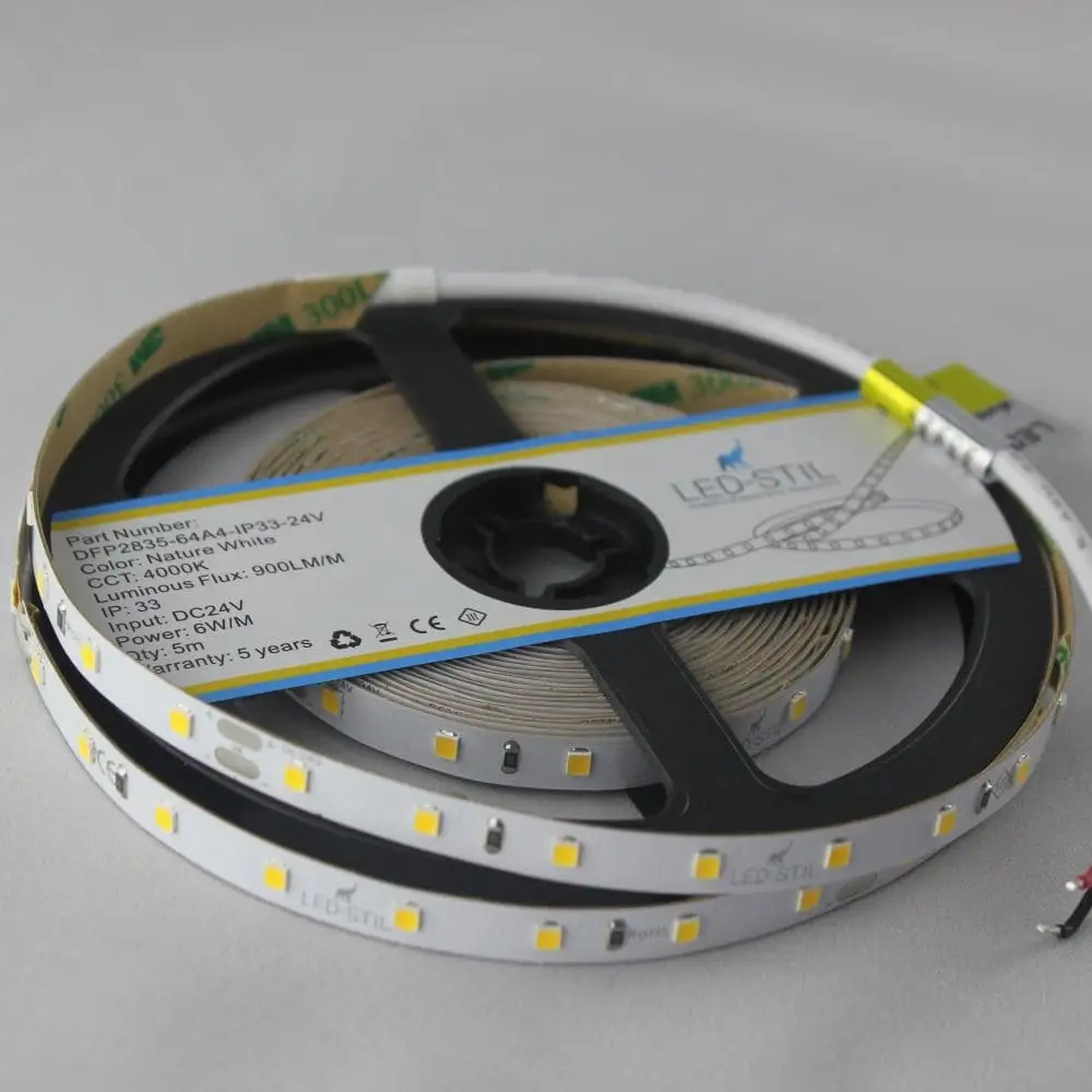 LED-STIL LED стрічка LED-STIL 4000K, 6 W, 2835, 64 шт, IP33, 24V, 900LM Коломия - фото 2