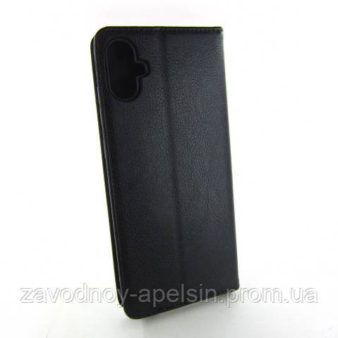 Чехол книжка Samsung A07 A075 Кожаный (черный) Одесса - изображение 2