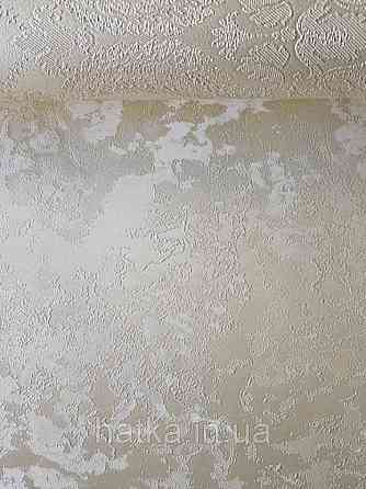 Шпалери вінілові на паперовій основі Sirpi Italian Silk 7 під венеціанську штукатурку пісочний сріблясті 3д Київ