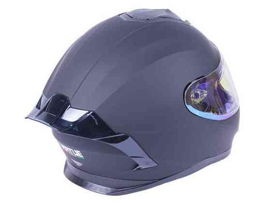 Шолом мотоциклетний інтеграл MD-820-1 (чорний матовий, скло синій хамелеон, size L) Мукачево