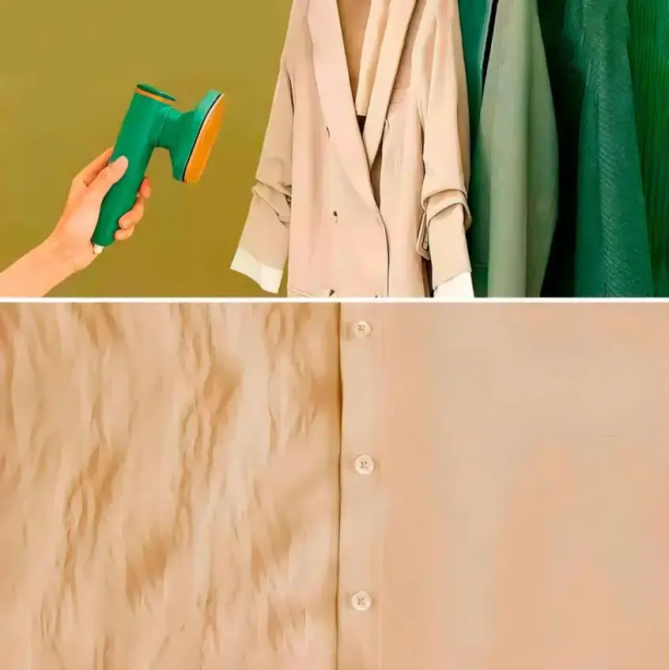 Дорожный портативный утюг отпариватель 2 в 1 зеленый Київ - фото 4