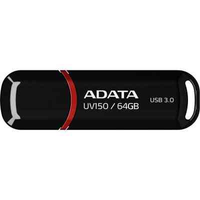 USB флеш накопичувач ADATA 64GB UV150 Black USB 3.0 (AUV150-64G-RBK) Вінниця