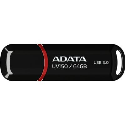 USB флеш накопичувач ADATA 64GB UV150 Black USB 3.0 (AUV150-64G-RBK) Вінниця - фото 1