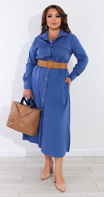 Стильне плаття сорочка (50) Київ - фото 1