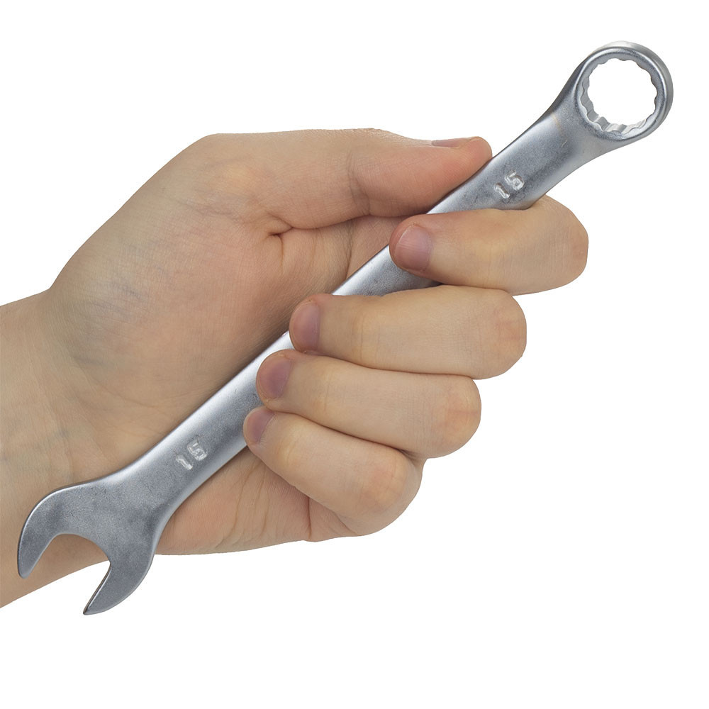 Ключ рожково-накидной 15мм CrV GRAD (6020605) Киев - изображение 7