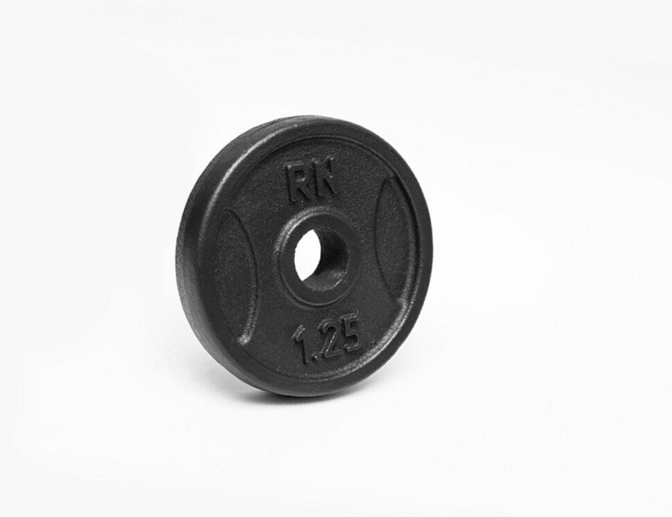 Диск чугунный 1.25 кг на гриф 25 мм Гантели, гири, штанги и диски металлический Киев - изображение 1