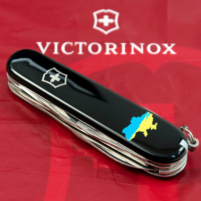 Ніж Victorinox Climber Ukraine Black "Карта України Жовто-Блакитна" (1.3703.3_T1166u) Вінниця - фото 2