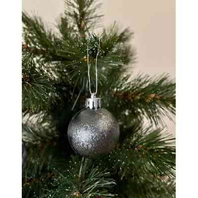 Ялинкова іграшка Chomik пластикові кульки компл. 24 шт, 3см, сіро-сині (5900779877153_1) Вінниця